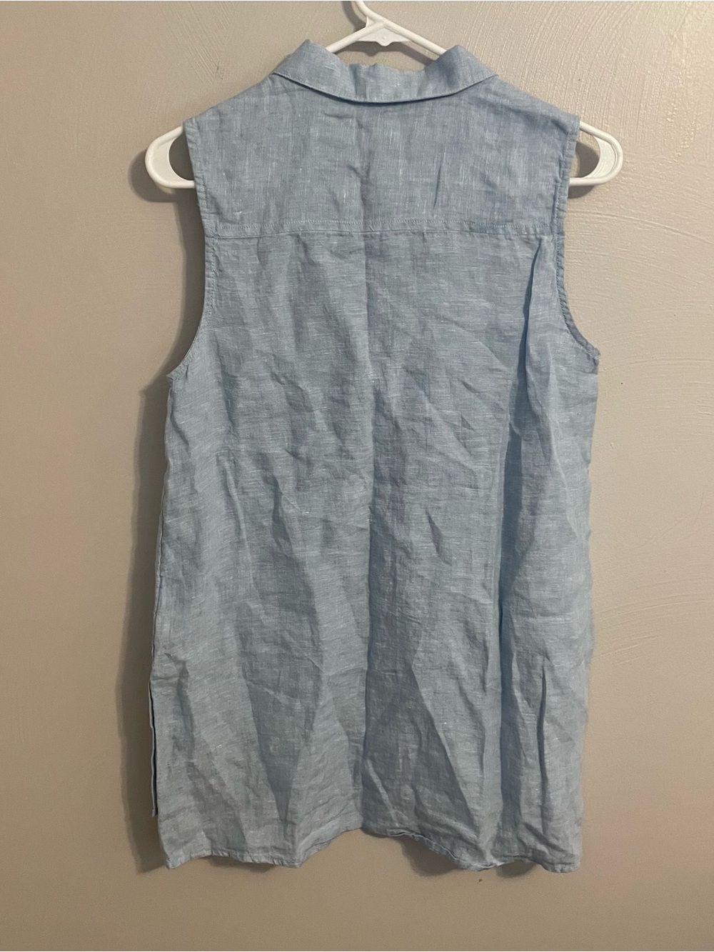 Jones New York Women’s 100% Linen Collared Tank Top Size Small NWT - Picture 5 of 7